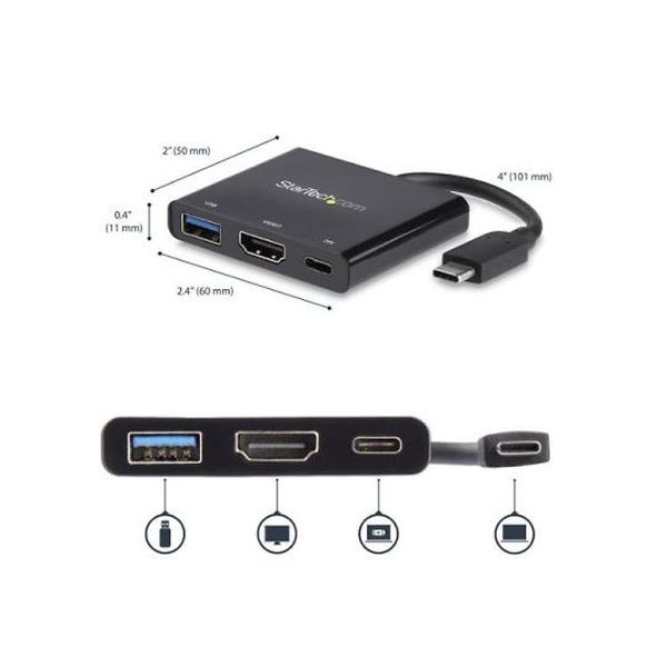 CDP2HDUACP USB Type−C接続マルチアダプター HDMI／USB 3．0ポート／60W USB PDの通販は