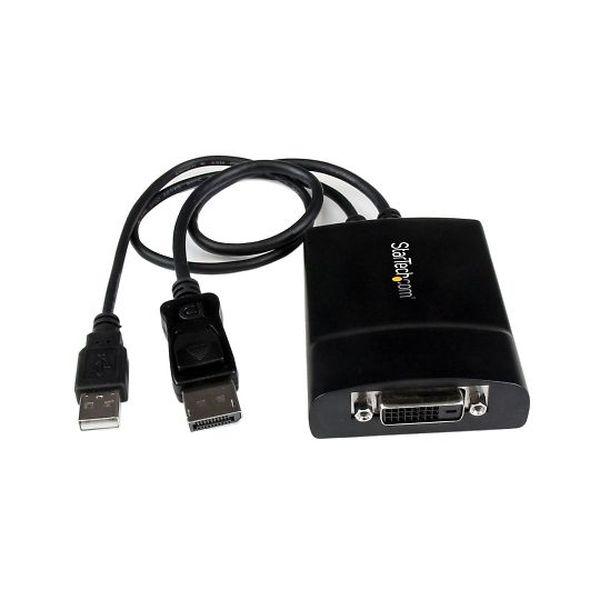 DP2DVID2 DisplayPort − DVIデュアルリンク アクティブ変換アダプタ／2560x1600 60Hz／DP1．2 − DVI−D ビデオコンバータ／USBバスパワー／ラッチ付きDPコネク