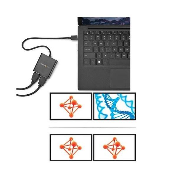 MSTCDP122HD USB−C − HDMIマルチモニターアダプタ 2ポートMSTハブ 4K対応 2ポートHDMI Windowsのみ対応