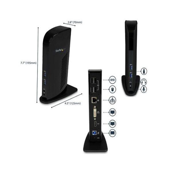 USB3SDOCKHD USB3．0接続ドッキングステーション デュアルモニタ対応 HDMI ＆ DVI 6x USBポートの通販は