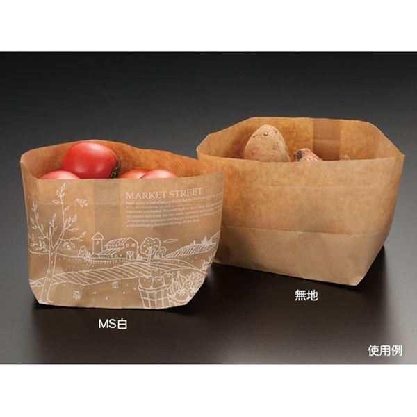 534560 青果用袋 SH舟底バッグ浅 無地 取手無 100枚×10パック入