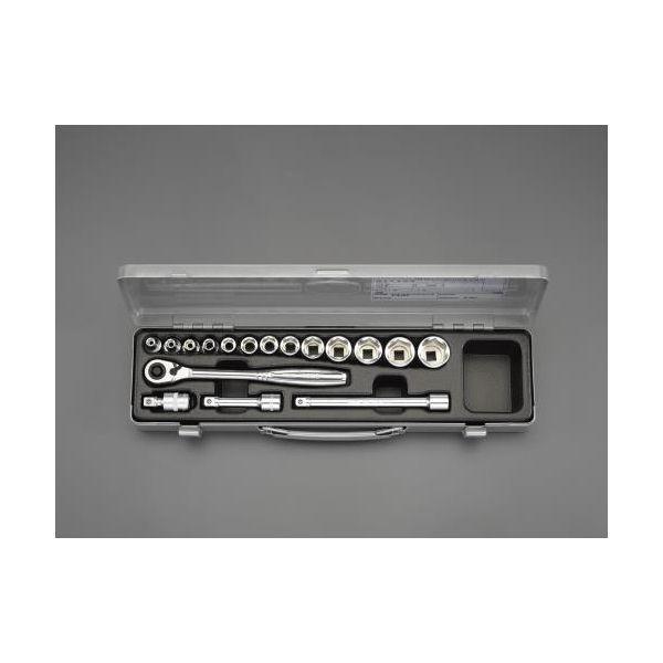 【個人宅配送不可】直送 代引不可 エスコ EA618J-4  3/8 ｓｑソケットレンチセット EA618J4【キャンセル不可】