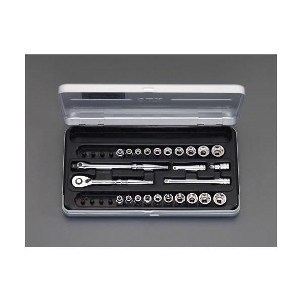 【個人宅配送不可】直送 代引不可 エスコ EA618NC-2  1/4 ｓｑソケットレンチセット EA618NC2【キャンセル不可】