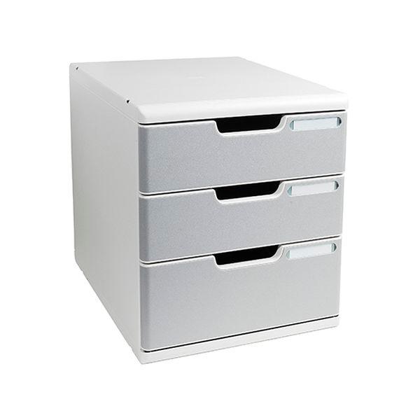 325041D レターケースSYSTEM2 3段 ストーングレー