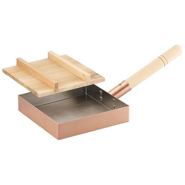 CNE117 本職用玉子焼き18cm 木蓋付の通販は