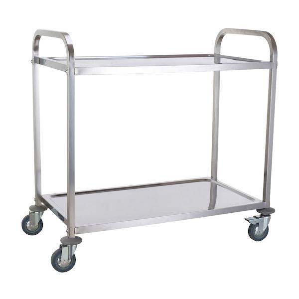 4967151089024 直送 代引不可 エムテートリマツ MTI 18−8ワゴン2段4輪 M 044426002 85X45X91．5