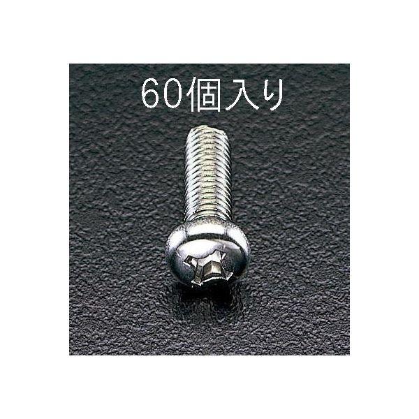 エスコ EA949SJ-43 Ｍ4ｘ20mm なべ頭小ねじ ステンレス製 60個 EA949SJ43【キャンセル不可】