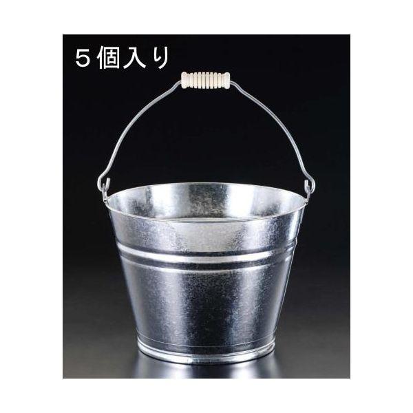 【個人宅配送不可】直送 代引不可 エスコ EA991PD-7  15Ｌ スチール製 バケツ 5ケ EA991PD7【キャンセル不可】