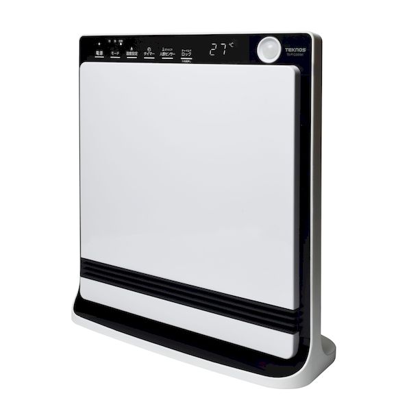 テクノス TEKNOS TS-P1222(W) 人感センサー付き消臭セラミックファンヒーター 1200W ホワイト TSP1222(W) あすつ
