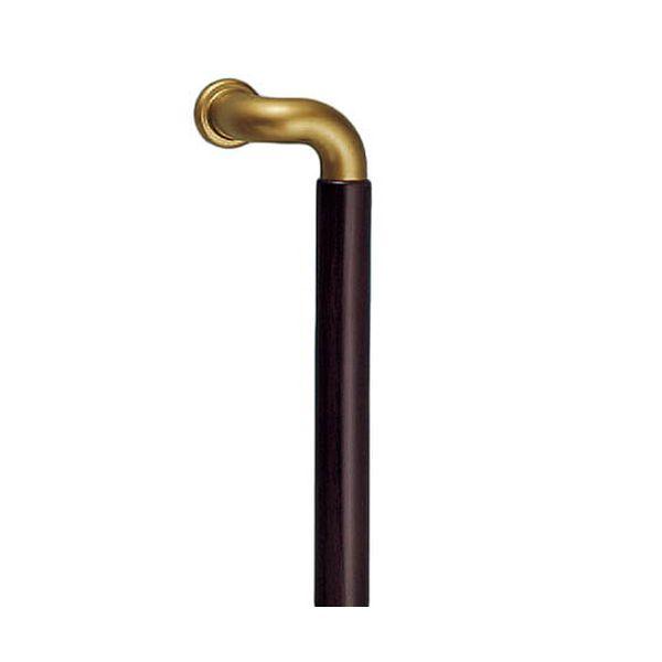 4936350044493 L型ビッグハーモニー取手 亜鉛合金＋自然木 両面用425mm AG＋オーク No．131