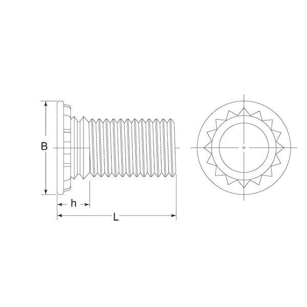 【人間宅送りとどける不可】【個数：1000個】ＳＵＮＣＯ 4525824357308 【1000個入】 直送 代引不可 SUSセルスタッド STS−M3−18