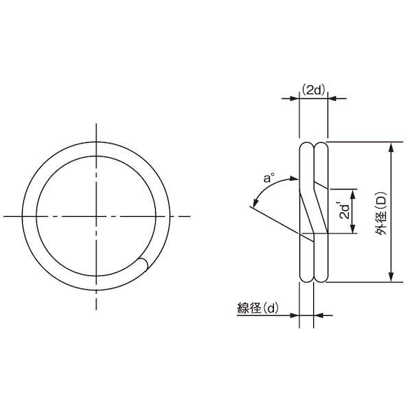 【個人宅配送不可】【個数：5000個】ＳＵＮＣＯ 4525824488965 【5000個入】 直送 代引不可 SUSスプリットリング 大陽製 NO．5_1