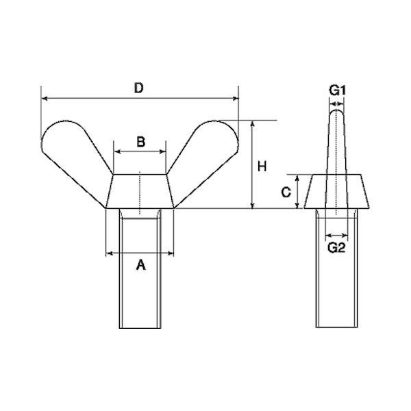 【個人宅配送不可】ＳＵＮＣＯ 4525824520979 【130個入】 直送 代引不可 ステンレス ちょうボルト 1種 8 X 25