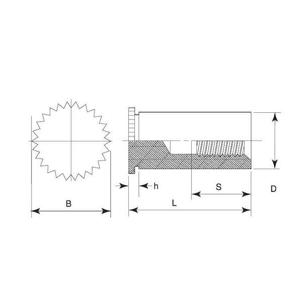 【人間宅送りとどける不可】【個数：500個】ＳＵＮＣＯ 4525824580584 【500個入】 直送 代引不可 三価ユニクロ セルスペーサー DFB M5−8C