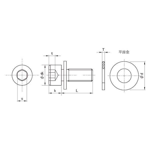 【個人宅配送不可】【個数：1000個】ＳＵＮＣＯ 4525824655039 【1000個入】 直送 代引不可 ニッケル 10．9CAP P＝1 3 X 16_1