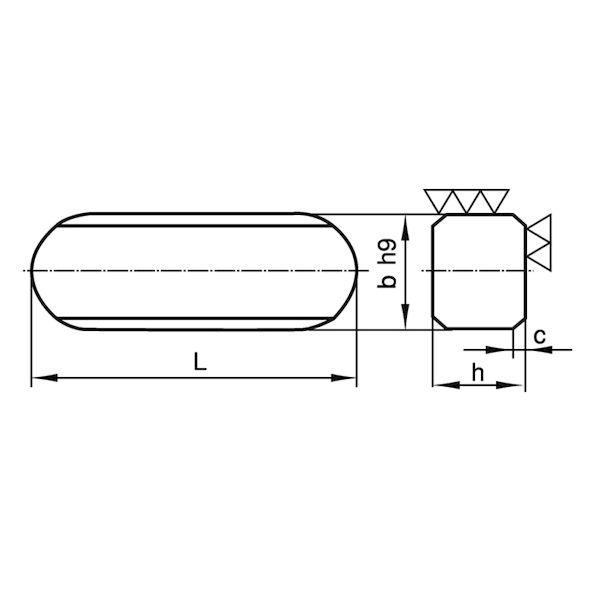 【個人宅配送不可】ＳＵＮＣＯ 4525824780045 【2000個入】 直送 代引不可 新JIS S45C 両丸キー 5X5X10_1