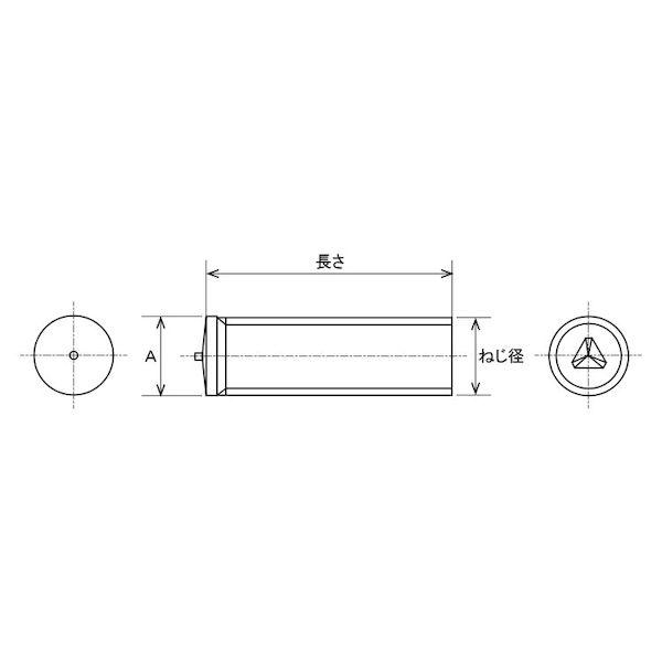 【個人宅配送不可】ＳＵＮＣＯ 4525824788447 【1000個入】 直送 代引不可 アルミ CDスタッドAL−S型 アジア技研製 6 X 10_1