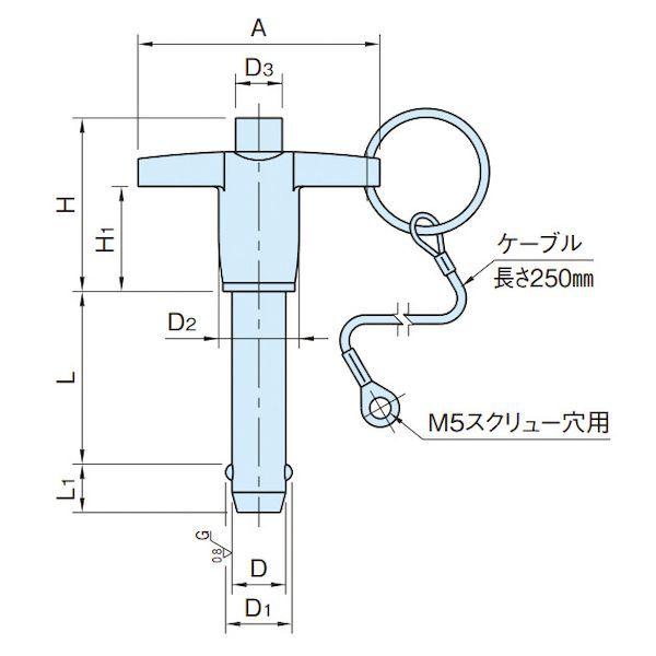 イマオコーポレーション IMAO BJ773-10025-SUS ボールロックT型ピン BJ77310025SUS