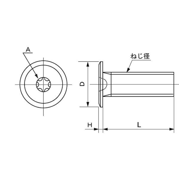【個人宅配送不可】ＳＵＮＣＯ 4548325638608 【2000個入】 直送 代引不可 BK SUS TRX スリムヘッド小ネジ 2 X 6_1