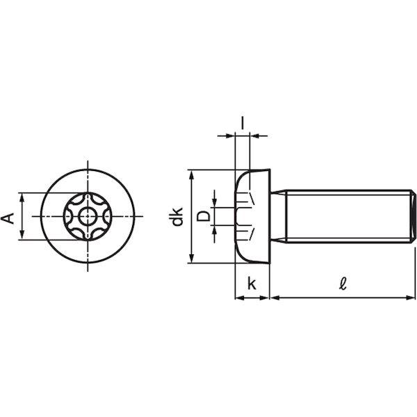 【個人宅配送不可】ＳＵＮＣＯ 4548325791495 【2000個入】 直送 代引不可 BK ステン TRXタンパー プルーフ ナベ小ネジ 2 X 3