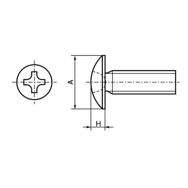 【個人宅配送不可】ＳＵＮＣＯ 4548325792584 【100個入】 直送 代引不可 ステン＋UNC トラス 1／4−20X 3”_1
