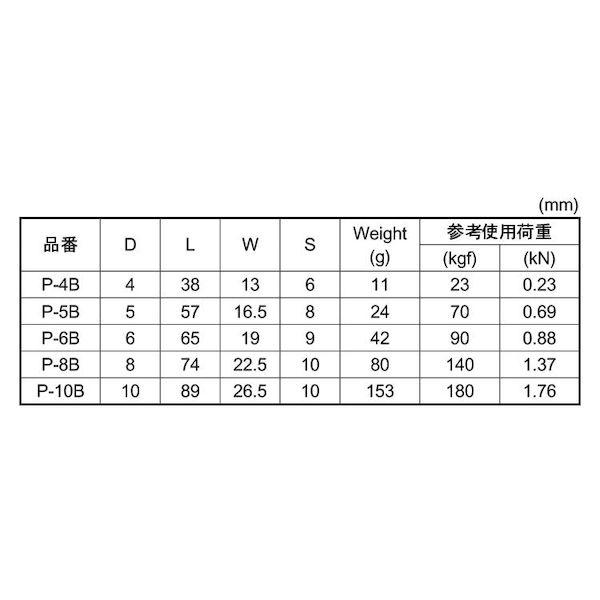 【個人宅配送不可】【個数：20個】ＳＵＮＣＯ 4548325937053 【20個入】 直送 代引不可 MM ステン プチカラビナ 環付 P−6B_2