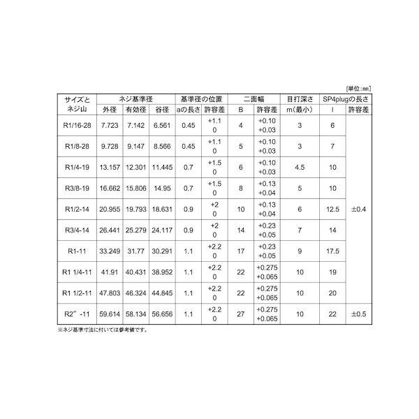 【個人宅配送不可】【個数：125個】ＳＵＮＣＯ 4548833000263 【125個入】 直送 代引不可 三価ホワイト 阪村 プラグ 沈み R3／4−14_2