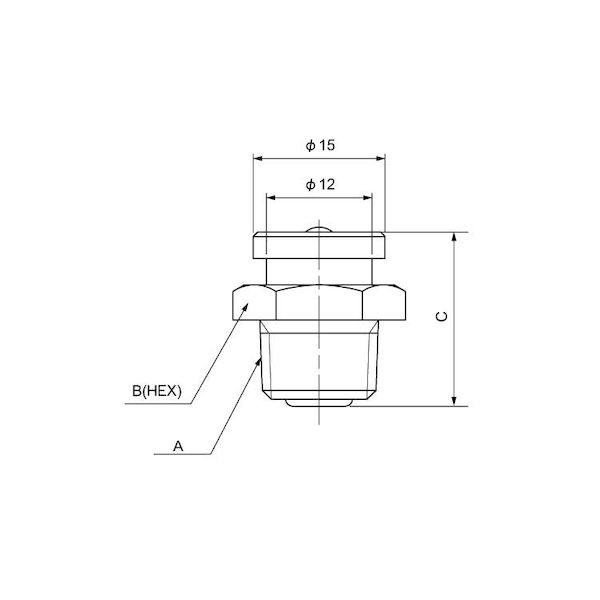 【個人宅配送不可】【個数：100個】ＳＵＮＣＯ 4548833338410 【100個入】 直送 代引不可 ニッケル BSボタンヘッドニップル 3／8PT_1