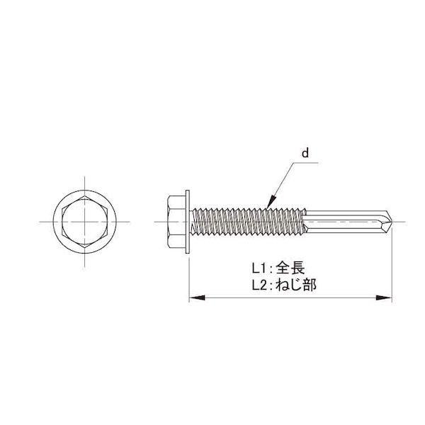 【個人宅配送不可】ＳＵＮＣＯ 4548833482755 【200個入】 直送 代引不可 三価ユニクロ ダンバ＃5ロングフルートマシンねじ 6 X 35_1