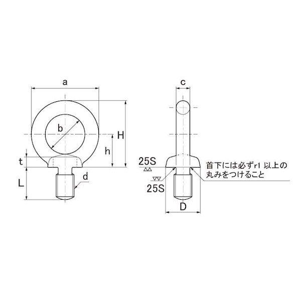 【個人宅配送不可】【個数：15個】ＳＵＮＣＯ 4548833731358 【15個入】 直送 代引不可 SUS アイボルト 細目 M16 P1．5_1
