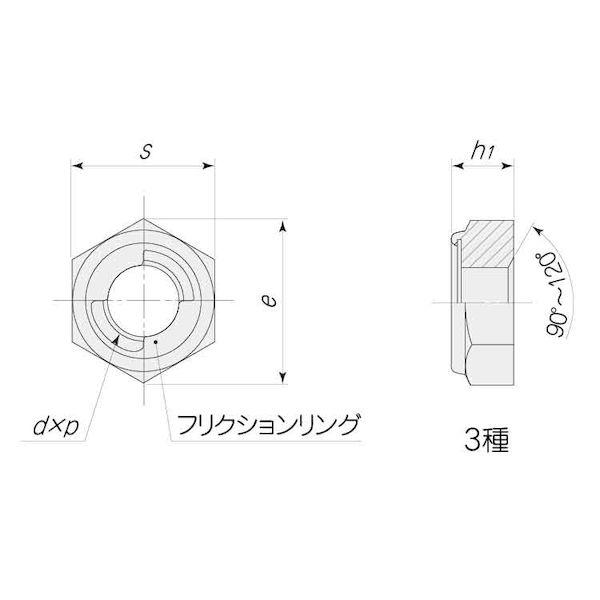 【個人宅配送不可】ＳＵＮＣＯ 4548833757334 【500個入】 直送 代引不可 三価ブラック Uナット 薄型 細目 P＝1．5 M12X1．5_1