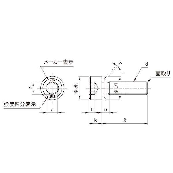 【人間宅送りとどける不可】【個数：400個】ＳＵＮＣＯ 4549388757244 【400個入】 直送 代引不可 三価白いこと 10．9 NHセフティソケット 5 X 16