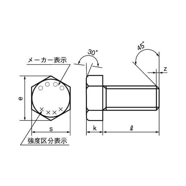 【人間宅送りとどける不可】【個数：50個】ＳＵＮＣＯ 4549638159125 【50個入】 直送 代引不可 10．9 六角雄螺旋 全螺旋釘 6X140