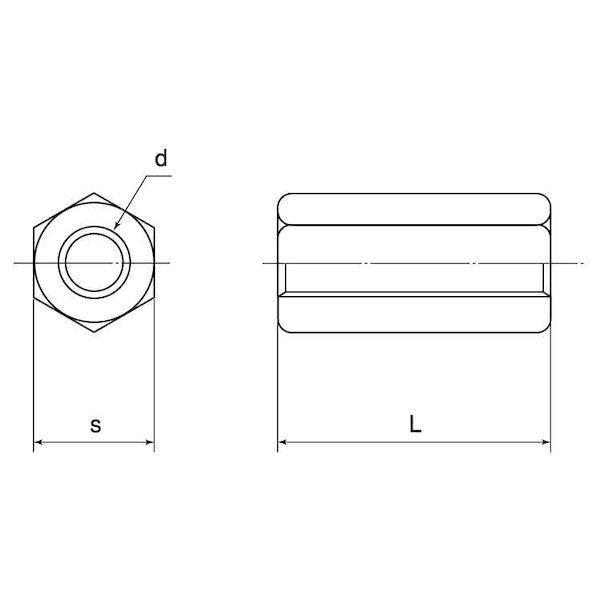 【個人宅配送不可】【個数：30個】ＳＵＮＣＯ 4549638290613 【30個入】 直送 代引不可 高ナット 左 16X24X50