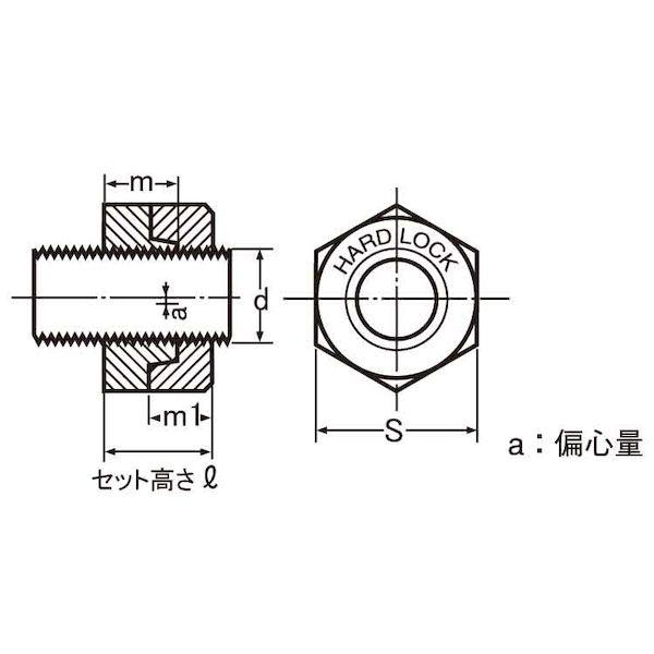 【個人宅配送不可】【個数：300個】ＳＵＮＣＯ 4549638316283 【300個入】 直送 代引不可 三価ホワイト ハ−ドロックナット 細目 M12X1．5_1