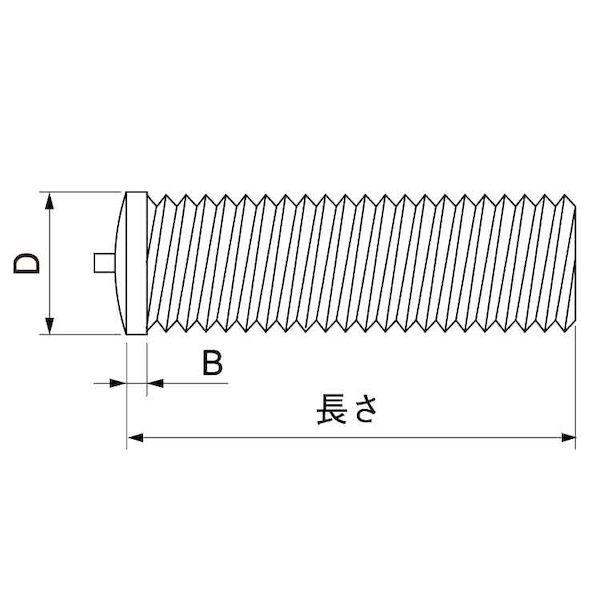 【個人宅配送不可】ＳＵＮＣＯ 4549638440308 【250個入】 直送 代引不可 ステンレス CDスタッドSS S型 ユーロテック製 8 X 30_1