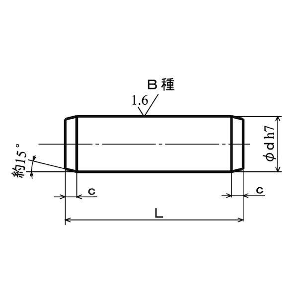 【個人宅配送不可】【個数：50個】ＳＵＮＣＯ 4549638596555 【50個入】 直送 代引不可 SUS 平行ピン B種 8 X 100