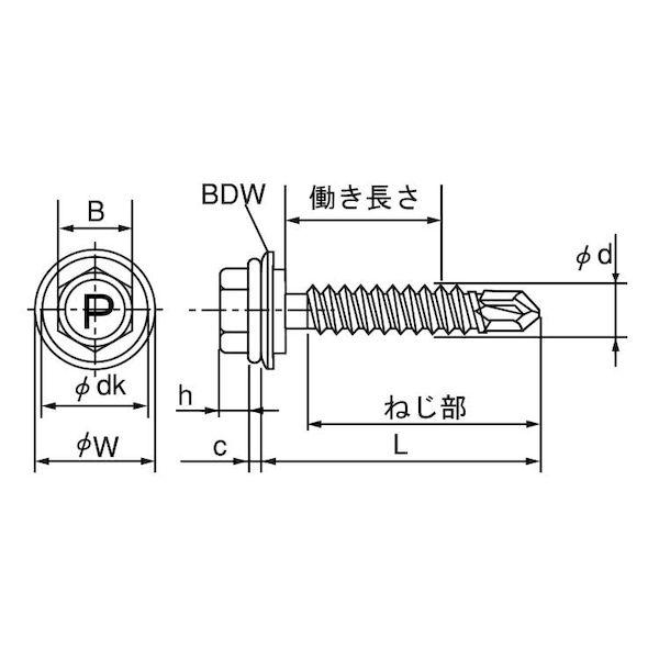 【個人宅配送不可】【個数：100個】ＳＵＮＣＯ 4549663078033 【100個入】 直送 代引不可 三価ホワイト ピアスステンキャップ BW 6X105X68_1