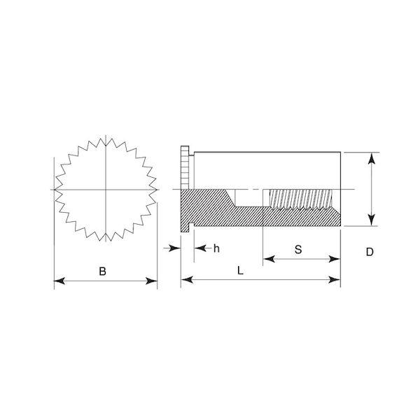 【個人宅配送不可】ＳＵＮＣＯ 4550041672408 【1000個入】 直送 代引不可 ステン SUS304用 セルスペーサークローズド DFD−M3−10SC_1