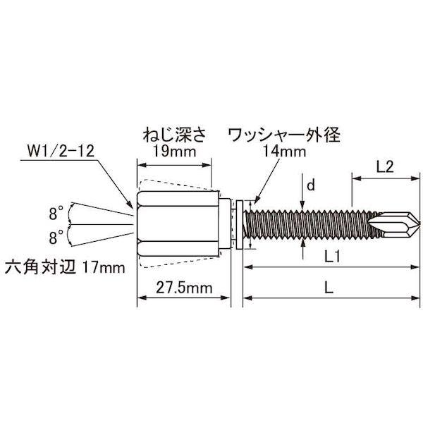 【個人宅配送不可】【個数：50個】ＳＵＮＣＯ 4550186371754 【50個入】 直送 代引不可 ステン アシバツナギ NEW NEW ABWS51_1