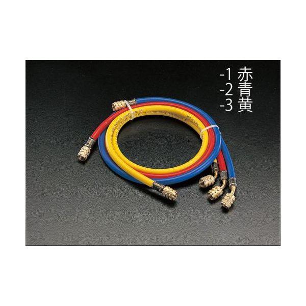 エスコ EA104LR-2 250cmR407cチャージングホース青 EA104LR2【キャンセル不可】