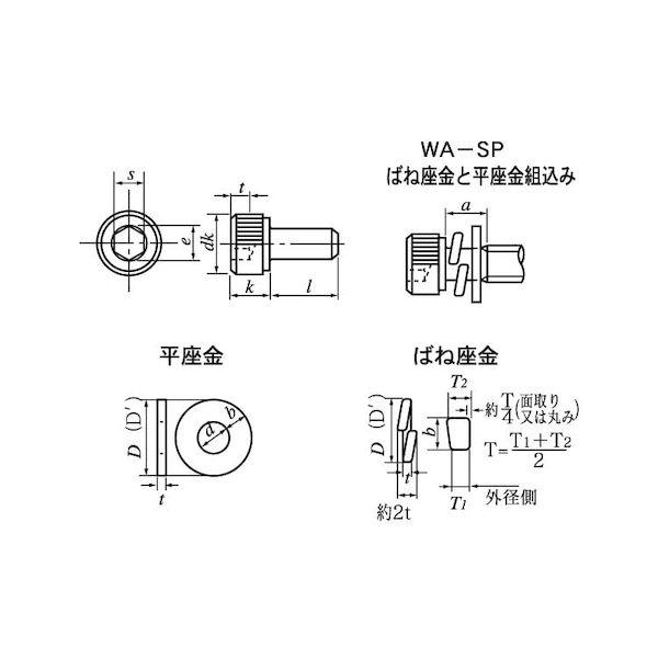 【個人宅配送不可】【個数：1000個】ＳＵＮＣＯ 4550289230453 【1000個入】 直送 代引不可 ステンWA−SP P＝3アンスコ 2．6 X 10_1