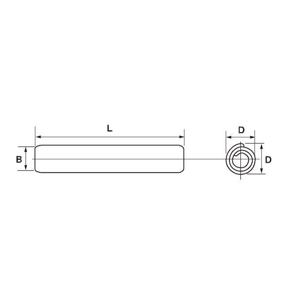 【人間宅送りとどける不可】ＳＵＮＣＯ 4550418555624 【7000個入】 直送 代引不可 押し並べて用 スパイロールピン 2．5 X 10