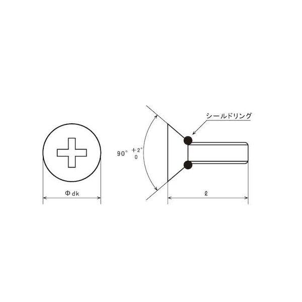 【個人宅配送不可】ＳＵＮＣＯ 4550418929050 【1000個入】 直送 代引不可 SUSシールビス サラ小ネジ 4 X 6_1