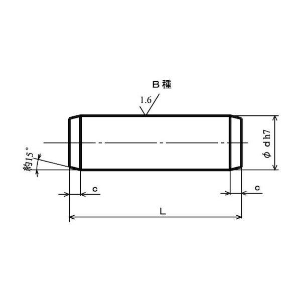 【個人宅配送不可】【個数：1000個】ＳＵＮＣＯ 4942131352411 【1000個入】 直送 代引不可 S45CQ平行ピン B種姫野精工所製 3 X 35_1