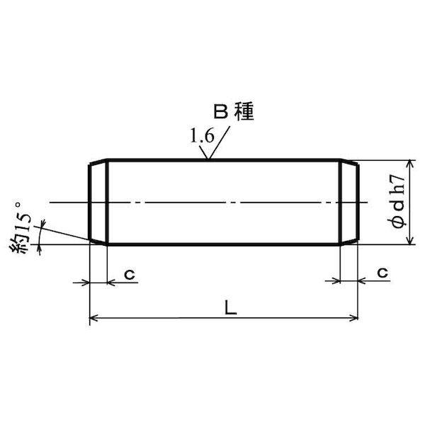 【個人宅配送不可】【個数：50個】ＳＵＮＣＯ 4942131399256 【50個入】 直送 代引不可 SUS 平行ピン B種 姫野精工所製 16 X 35
