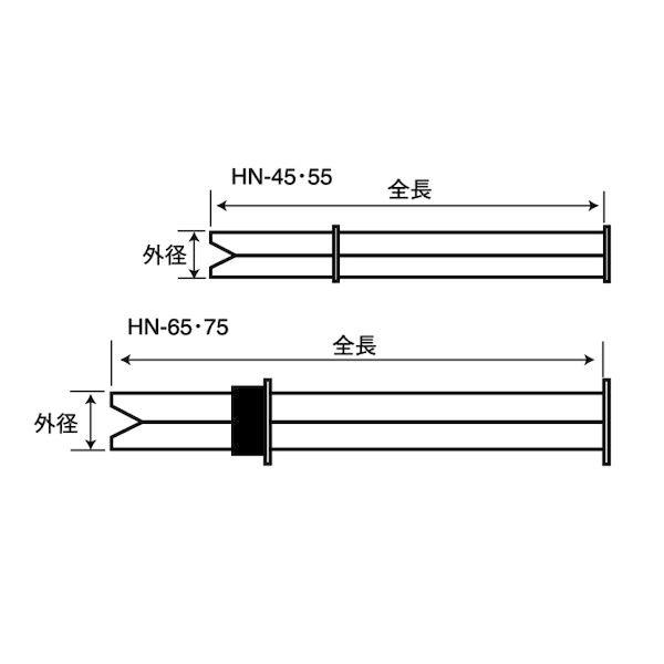 【個人宅配送不可】【個数：50個】ＳＵＮＣＯ 4942131531786 【50個入】 直送 代引不可 SUS ヒットネイル HN65 5．5X65_1