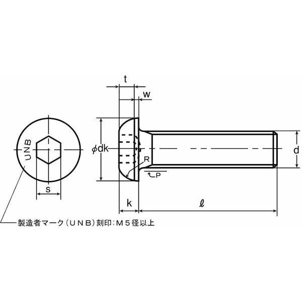 【個人宅配送不可】【個数：200個】ＳＵＮＣＯ 4942131562209 【200個入】 直送 代引不可 ボタンCAP 全ネジ アンブラコ 6 X 25_1