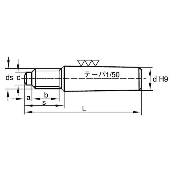【人間宅送りとどける不可】【個数：20個】ＳＵＮＣＯ 4942131594217 【20個入】 直送 代引不可 S45C−Q 外螺旋釘付き添い人テーパーピン 13 X 110