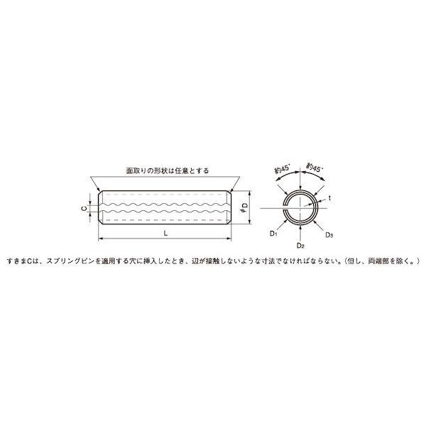【個人宅配送不可】【個数：1000個】ＳＵＮＣＯ 4942131868011 【1000個入】 直送 代引不可 SUS スプリングピン 軽荷重用 大陽 6 X 20_1